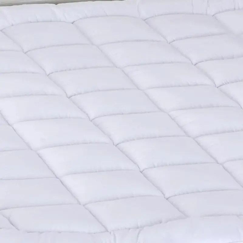 Close-up of plush down alternative fibers.