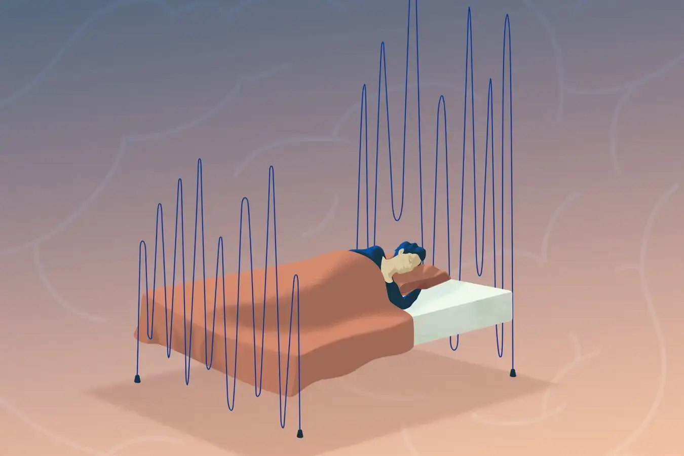 A modern sleep science lab with ergonomic testing equipment.