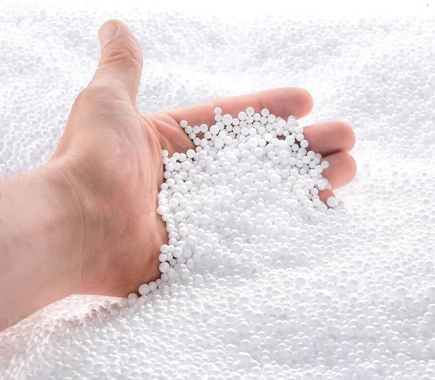 Samples of various high-quality pillow filling materials.
