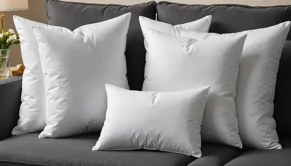 An artisan carefully crafting a custom pillow.